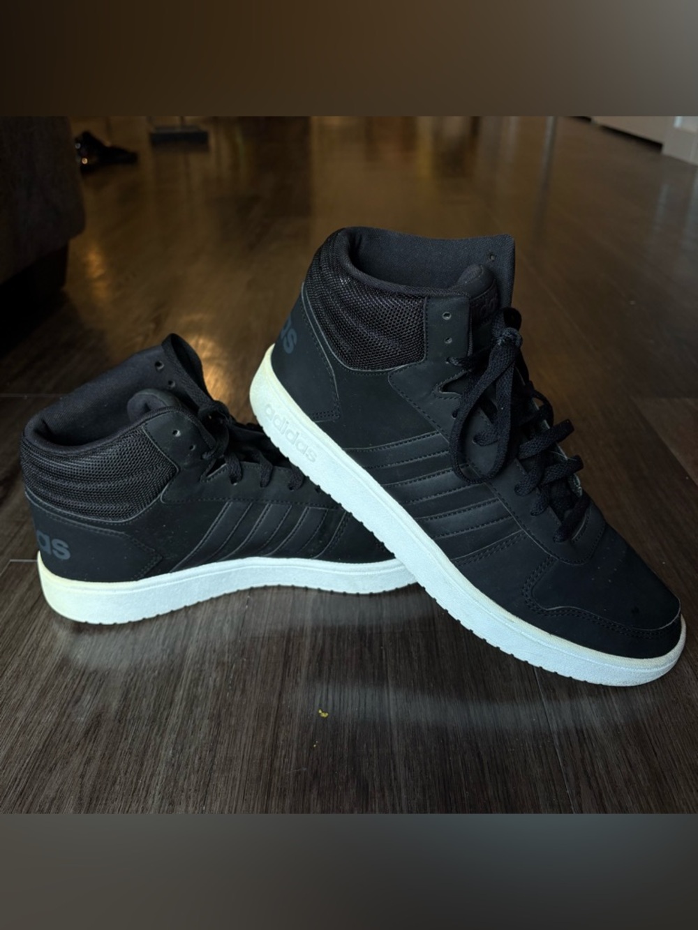Adidas| Men’s Hoops 2.0 Mid 'Black Carbon'